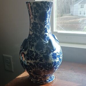 Vintage Seymour Mann China Blue Porcelain Vase – Blue & White Chinoiserie